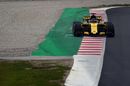 Carlos Sainz jr runs wide in the Renault