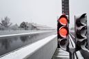 Red light as snow stops testing on day three