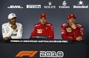 Top 3 drivers in the press conference after race
