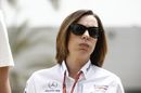 Claire Williams in the paddock