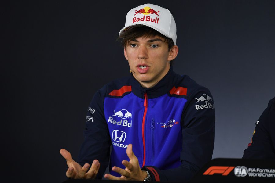 Pierre Gasly in the Press Conference