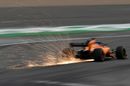 Fernando Alonso rear sparks