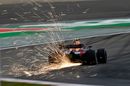 Max Verstappen rear sparks