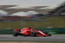 Sebastian Vettel on track in the Ferrari 