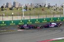 Pierre Gasly and Brendon Hartley collide