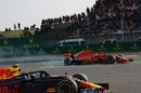 Max Verstappen and Sebastian Vettel clash