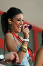A happy lady in the F1 paddock