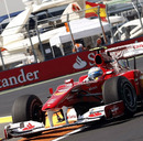 Fernando Alonso pushes during Free Practice 2