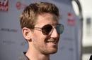 Romain Grosjean looks relaxed in the paddock
