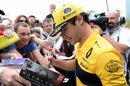 Carlos Sainz jr at the autograph session