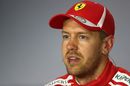 Pole sitter Sebastian Vettel in the Press Conference