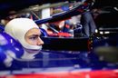 Pierre Gasly in the cockpit of Toro Rosso STR13