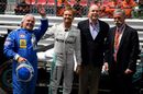 Keke Rosberg, Nico Rosberg, Prince Albert II, and Chase Carey