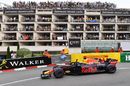 Daniel Ricciardo celebrates winning the Monaco