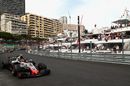 Kevin Magnussen on track in the Haas