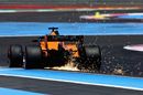 Fernando Alonso rear sparks