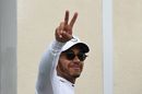 Lewis Hamilton Hamilton celebrates in parc ferme
