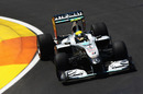 Nico Rosberg suffers with understeer in his Mercedes