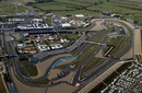 An aerial view of the Magny Cours circuit
