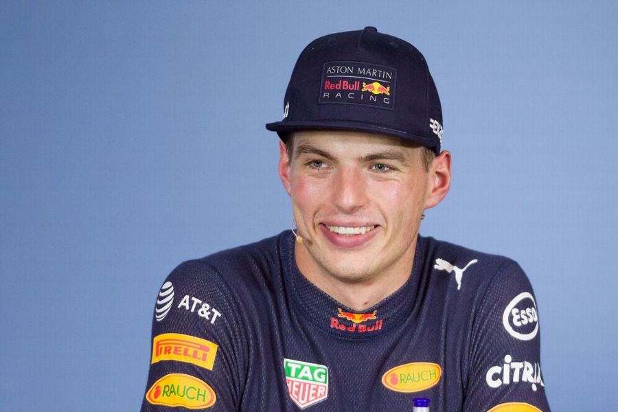 Max Verstappen in the Press Conference