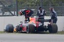 Daniel Ricciardo retires from the race
