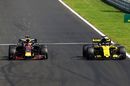 Daniel Ricciardo overtakes Nico Hulkenberg