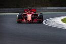 Antonio Giovinazzi on track in the Ferrari