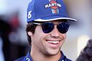 Lance Stroll looks relaxed in the paddock