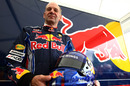 Adrian Newey prepares to drive the Red Bull Racing RB5 at the Goodwood Festival of Speed