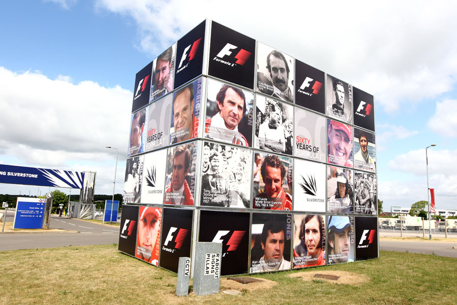 Circuit signage by the Silverstone entrance