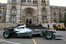 A Mercedes outside London's Natural History Museum ahead of the Great Ormond Street Grand Prix Party