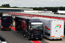 Toro Rosso and Force India trucks 