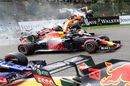 Fernando Alonso crashes