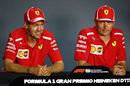 Sebastian Vettel and Kimi Raikkonen in the Press Conference