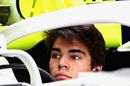 Lance Stroll in the cockpit