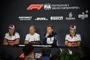 Marcus Ericsson, Valtteri Bottas, Sergey Sirotkin and Charles Leclerc in the Press Conference