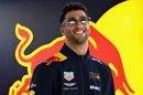 Daniel Ricciardo looks relaxed in the garage