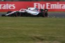 Sergey Sirotkin on track in the Williams