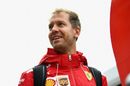 Sebastian Vettel in the Paddock