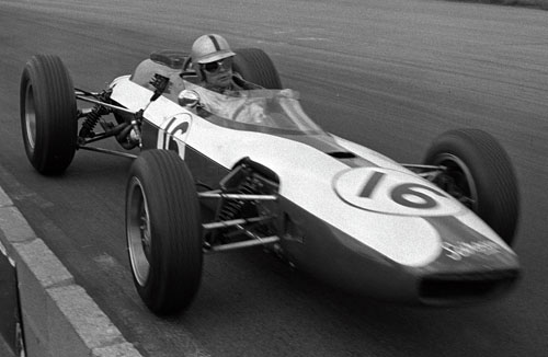 Ian Burgess in action for BRM