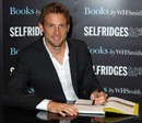 Jenson Button signs his book at Selfridges