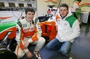 JR Hildebrand and Paul di Resta test for Force India 