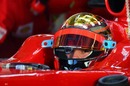 Jules Bianchi testing for Ferrari 