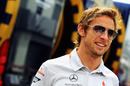 A relaxed Jenson Button in the F1 paddock