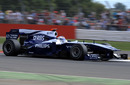 Rubens Barrichello on track in the revised Williams FW32