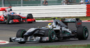 Nico Rosberg in action during Qualifying