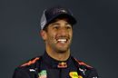 Pole sitter Daniel Ricciardo in the press conference