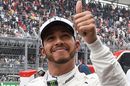 Lewis Hamilton gives his thumb up