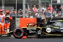 Carlos Sainz retires from the race