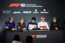 Brendon Hartley, Kevin Magnussen, Lance Stroll, Marcus Ericsson and Stoffel Vandoorne in the Press Conference